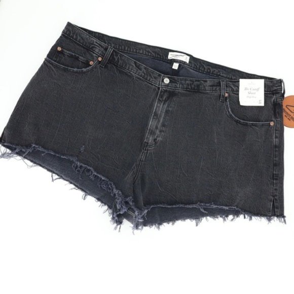 ABERCROMBIE & FITCH CURVE LOVE THE CUTOFF‎ HIGH RISE SHORTS - Picture 3 of 5